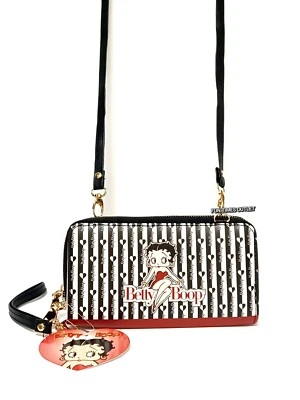 Bolso bandolera Betty Boop 3 en uno cartera dama cartera muñeca doble cara estampado  Foto 1 de 4