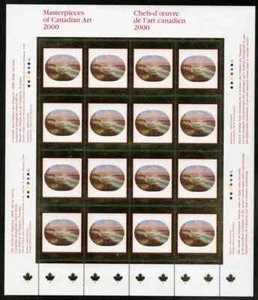 Canada - Scott 1863 - Full Pane of 16 Stamps - Masterpieces of Art - 2000 - Picture 1 of 1