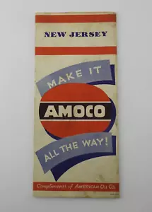 Mapa de autopistas vintage Amoco Nueva Jersey - Imagen 1 de 2