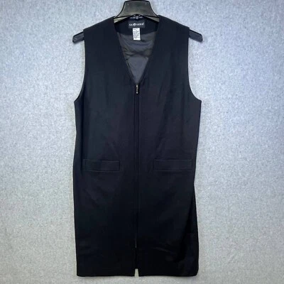 Vestido Sag Harbor Para Mujer 8 Negro Lana Jersey Sin Mangas Cremallera Frontal Funda Forrada Foto 1 de 4