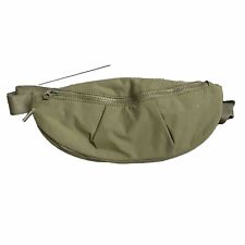 Athleta Green Kinetic Waist Bag Belt Fanny Pack Adjustable Strap Zip