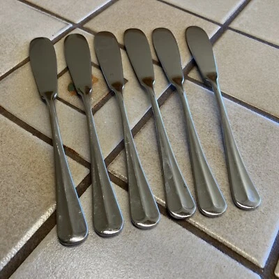 JUEGO DE 6 ESPARCIDORES DE MANTEQUILLA RETRONEU 18/8 ACERO INOXIDABLE JAMESTOWN 7" Foto 1 de 4