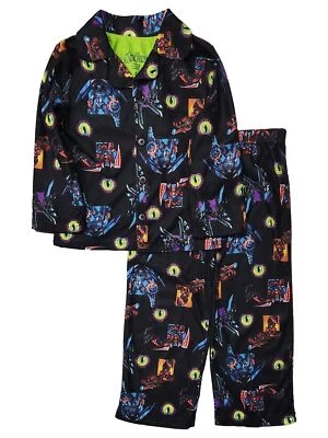 Marvel Boys Avengers Black Flannel Pajama Shirt & Sleep Pants Set - Image 1 of 2