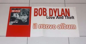Manifesto Promo Cd BOB DYLAN Love and theft POSTER Affiche 60x30 cm pubblicità - Picture 1 of 1