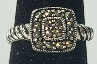 Sterling Silver 925 With Marcasite Women's Ring Size 4 - Image 1 of 4