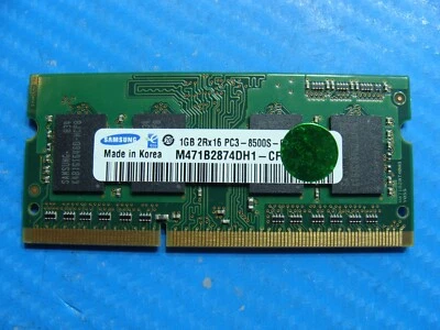 MacBook A1278 Late 2008 MB466LL/A SO-DIMM RAM Memory 1GB M471B2874DH1-CF8 - Image 1 of 2