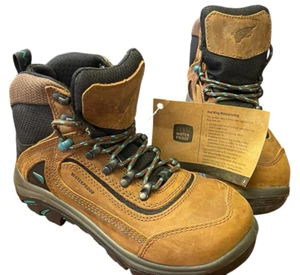 Red Wing 2346 Tradeswoman Sz 6 B Safety Toe 6" Waterproof Women's Work Boots NWT - Picture 1 of 22