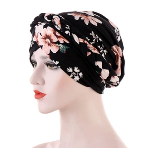 Muslim Women's Hijab Indian Turban Braid Hat Head Wrap Headwear Cancer Chemo Cap - Picture 1 of 28