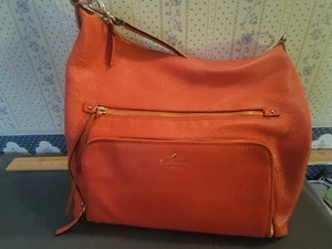Kate Spade Cobble Hill Lizzie Bag In Crab  Red Pebbled Leather - Picture 1 of 9