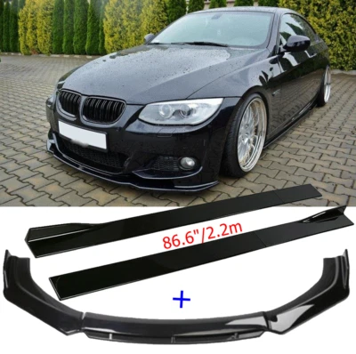 Spoilerschwert Spoilerlippe Frontspoiler Seitenschweller für 3er E92 E93 M Paket - Bild 1 von 4