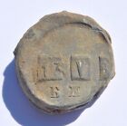 1906 Imperial Russia Baltic Railroad Lead Inventory Seal
