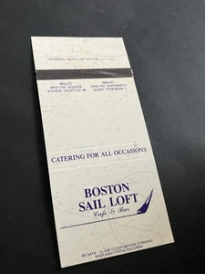 Vintage Massachusetts Streichholzschachtel "Boston Sail Loft Cafe & Bar" Cambridge • Boston - Bild 1 von 2
