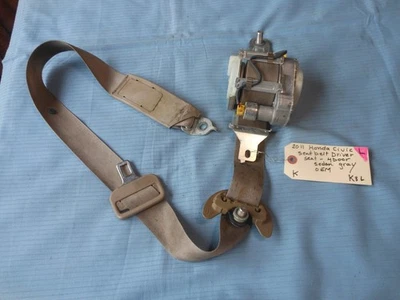 2006-2011 HONDA CIVIC 4 DOOR FRONT DRIVER SEAT BELT BEIGE OEM  . Foto 1 de 4