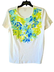 Ladies Knit Top  Floral Cotton Size XXL (20) NEW - Picture 1 of 1