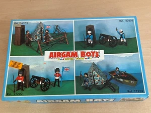 Antigua Caja Airgam Boys GRANADEROS INGLESES + Garita y Cañón 21202 Airgamboys - Imagen 1 de 13