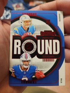 Panini Contenders 2024 - Ladd McConkey, Keon Coleman números redondos #9 (RC) rojo - Imagen 1 de 4