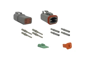 Deutsch DT Series Waterproof Connector 4 WAY KIT - Multiple Pack Sizes - Grey - Picture 1 of 10