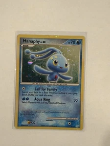 2007 Pokemon Manaphy DPBP#529 Cosmos Trainer Kit MP - DOUBLE SWIRL & HOLO BLEED - Picture 1 of 5