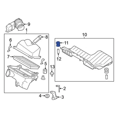 For Nissan Altima 2013-2018 Nissan 16557JN20A Engine Air Intake Hose Grommet Foto 1 de 4