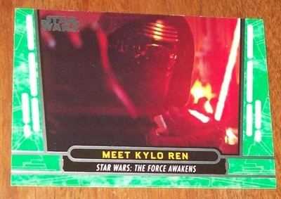Topps Star Wars The Force Awakens Meet Kylo Ren Card-55 - Image 1 of 2