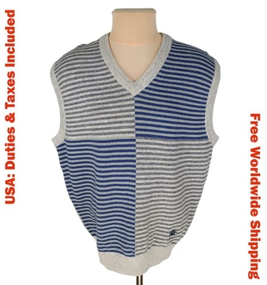 Faldo by Pringle Mens Gray Wool Knit Sleeveless Vest Size XL - Image 1 of 4