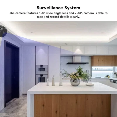 Wireless WiFi Camera 120° Wide Angle 720P 2.4GWiFi Mini Surveillance System⊹ - Image 1 of 4