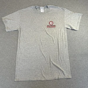 2009 Alabama Crimson Tide National Champs T-shirt Mens Short Sleeve Med Gray - Picture 1 of 12