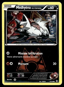 2015 Pokemon XY - Double Crisis Team Magma’s Poochyena French #17 Heavy Play - Picture 1 of 2