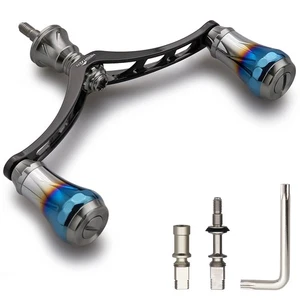 HEIGHTEN V4.0 80/98mm Reel Handle Aviation Aluminum Shimano Daiwa Universal Spin - Picture 1 of 8