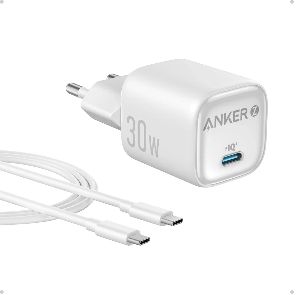 Anker Caricatore USB C da 30W Zolo Compatto con Tecnologia GaN NERO