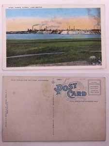 Vintage Postcard: Sydney, Cape Breton, Steel Works, 1900s - Picture 1 of 1