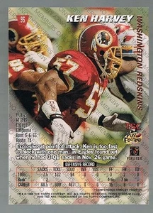 1996 Stadium Club Members Only KEN HARVEY #95 Redskins - Picture 1 of 1
