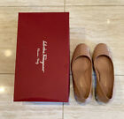 Salvatore Ferragamo Lucca 55 Blush Patent Leather Pump Heels 7.5B Excellent $595
