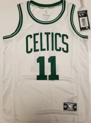 Fanatics Boston Celtics Jersey Youth Boys Size Small White Kyrie Irving #11 Kids - Image 1 of 4