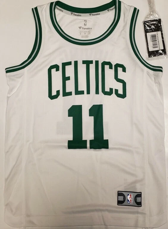 Fanatics Boston Celtics Kyrie Irving #11 2017 Jersey White Youth Boys Size Small