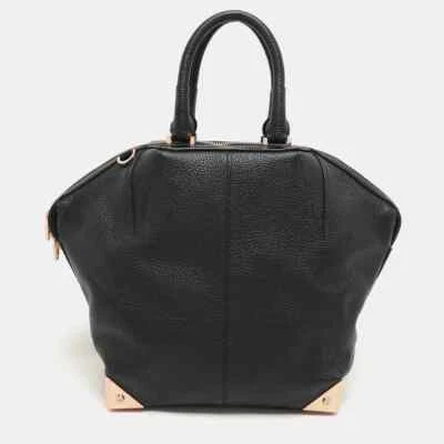Alexander Wang Emile Bag - Black pebbled leather rose gold hardware - image 1 of 4