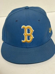 Official UCLA Bruins Logo New Era Fitted Cap Hat Blue Yellow Size 7 NCAA - Picture 1 of 8