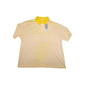 Cutter & Buck Golf Shirt Polo DryTec UPF 50+ Mens 5XB Yellow Stretch NEW NWT - Picture 1 of 7