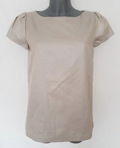 Oui Damen Bluse Shirt Kurzarm Grau Gr: 40 - Bild 1 von 5