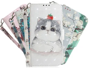 3D Painted Wallet Leather Phone Case For Google Pixel 5 6 7 8 Pro 5A 6A 7A 4A - Picture 1 of 17