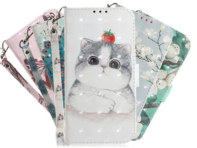 Leather 3D Painted Wallet Phone Case For Google Pixel 5 6 7 8 Pro 5A 6A 7A 4A - Image 1 of 4