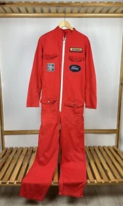 VTG Universal Overalls Ford Motors Coveralls Size 34 Pirelli - Picture 1 of 10