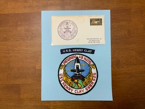 Navy Ballistic Missile Submarine Patch Tab First Day Cover FDC USS Henry Clay - Picture 1 of 5