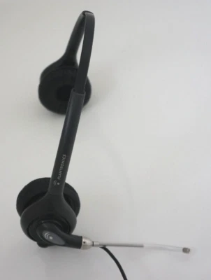 Plantronics SupraPlus H261 Black Binaural Headset & New Pads - Image 1 of 3