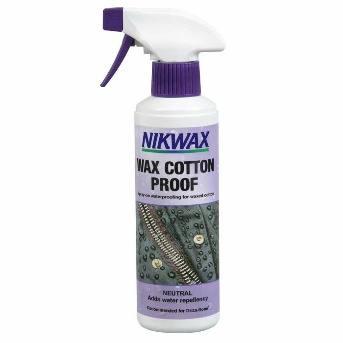 NIKWAX NIKWACHS WACHS BAUMWOLLFEST SPRAY AUF ABDICHTUNG FÜR GEWACHSTE BAUMWOLLE