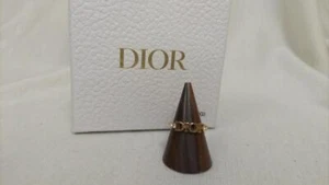 Christian Dior Dio(r)evolution Gold Finish White Crystal Ring - Picture 1 of 5