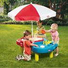 Little Tikes Wassertisch + Sandkasten mit Garten Sonnenschirm Kinder Spieltisch
