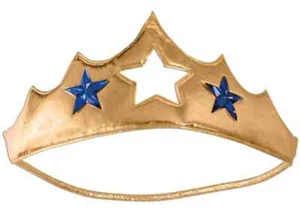 Hero Woman Tiara Superhero Gold Fancy Dress Halloween Adult Costume Accessory - Picture 1 of 1