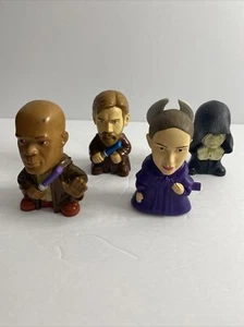Star Wars Burger King 2005 Mini- Figures Obi-wan Mace Amidala Palpentine Nonwork - Picture 1 of 9