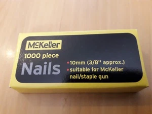 2 boxes x 1000 = 2000 Nails MCKELLER 10mm (3/8" approx)   BNIB   FREE P&P - Picture 1 of 2